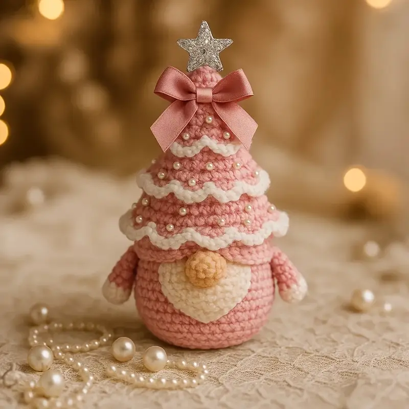 cross border new diy christmas tree gnome crochet kit easy - Temu Bahrain