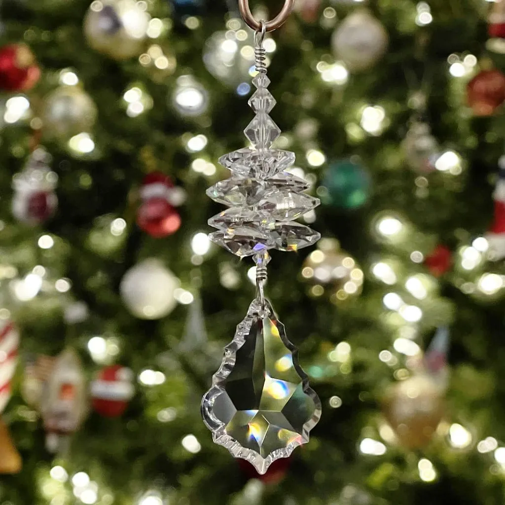 Crystal Fancy Drop Ornament