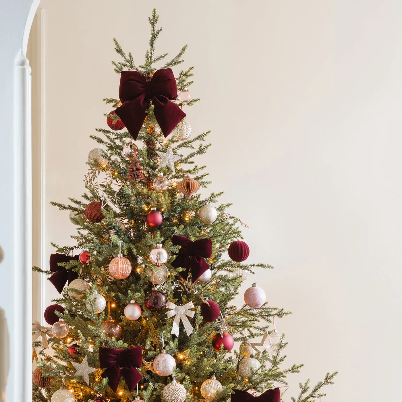 Dark red paper Christmas hanging ornament | It's all about Christmas