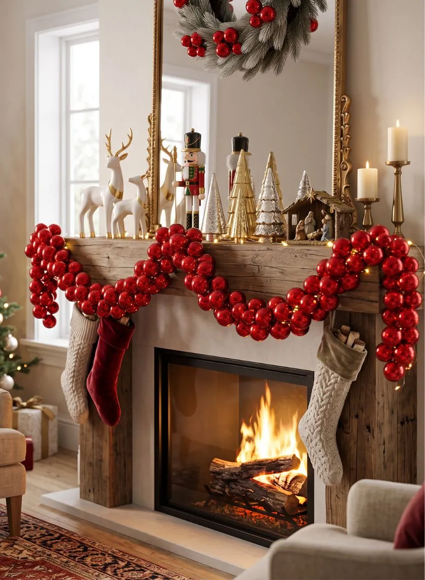 Decorations Glass Christmas Tree Garland Clear Etched Garland Glass Ornament Set A Cottage In The City