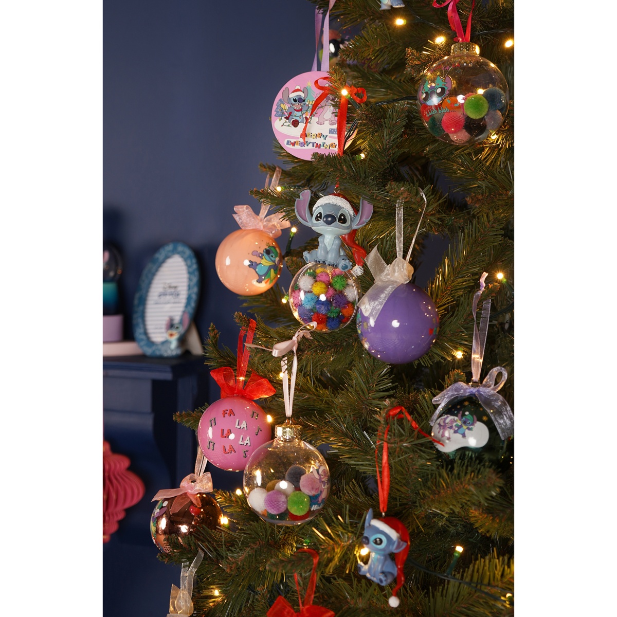 Disney Stitch Pom Pom Christmas Tree Decoration | Handpicked