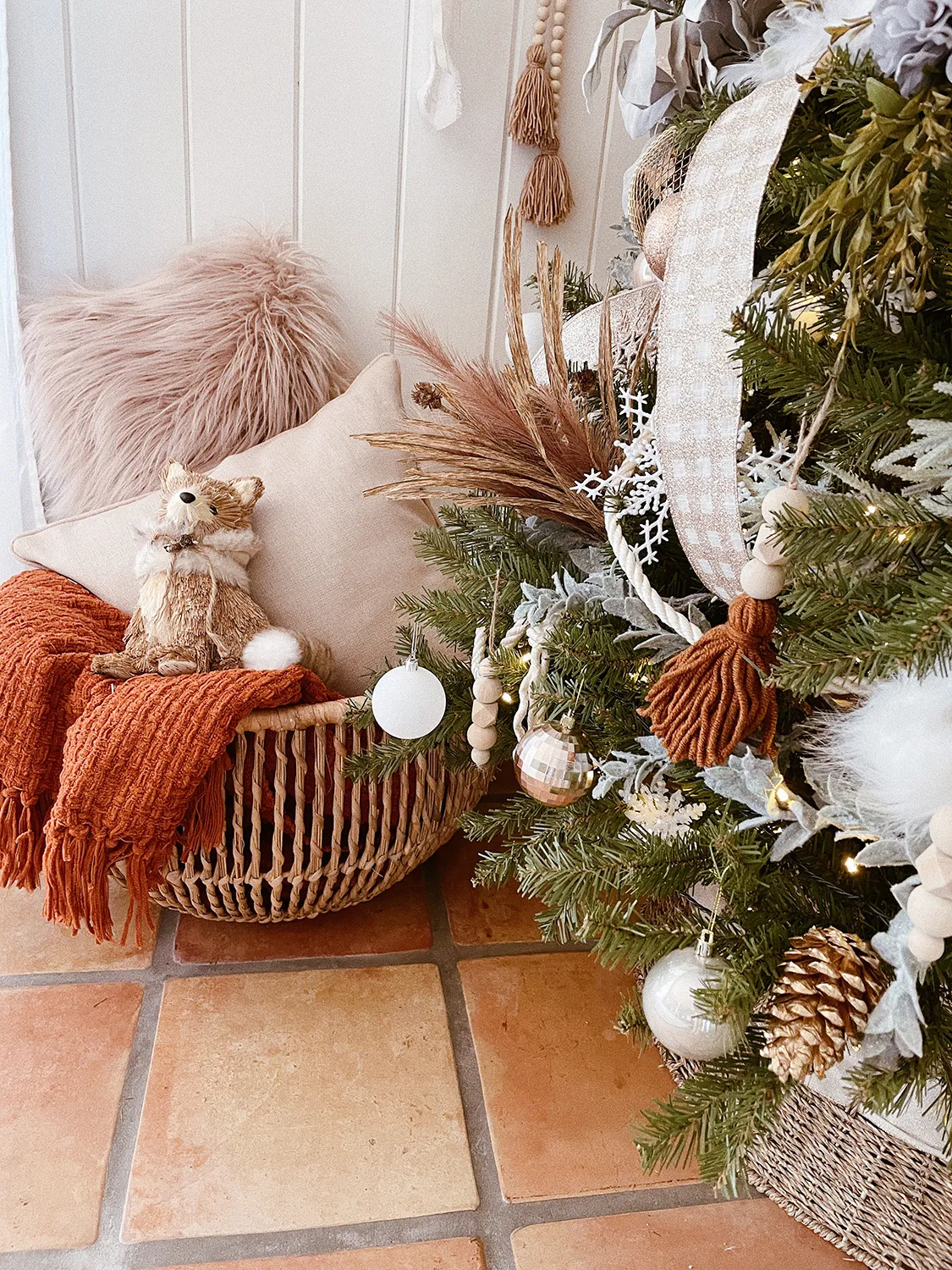 Diy Boho Christmas Decor Affordable Boho Christmas Decor In Our Living Room Cuckoo4Design