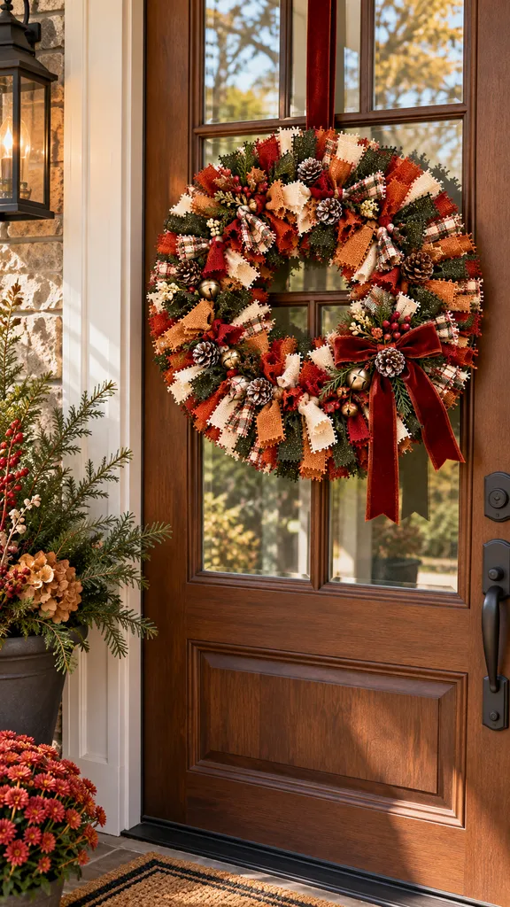 DIY Fabric Wreath: An Easy No-Sew Tutorial