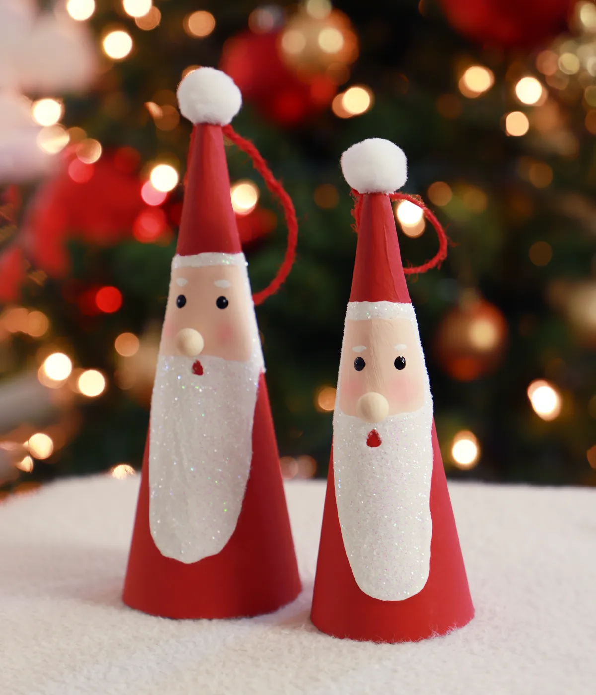 DIY Santa Ornament - Paint Me Pink