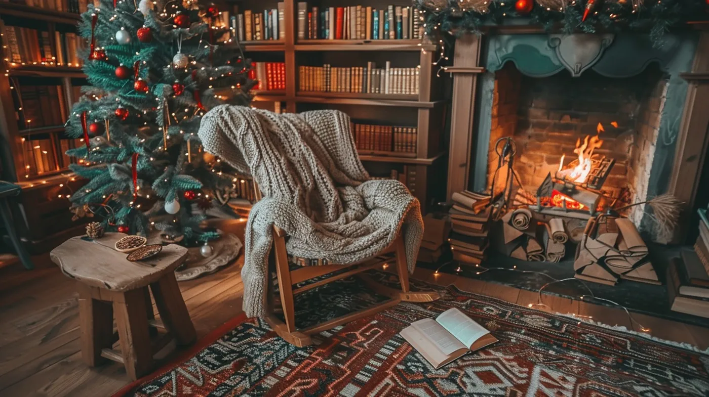 Download Cozy holiday nook Image - Christmas, Cozy, Holiday | StockCake