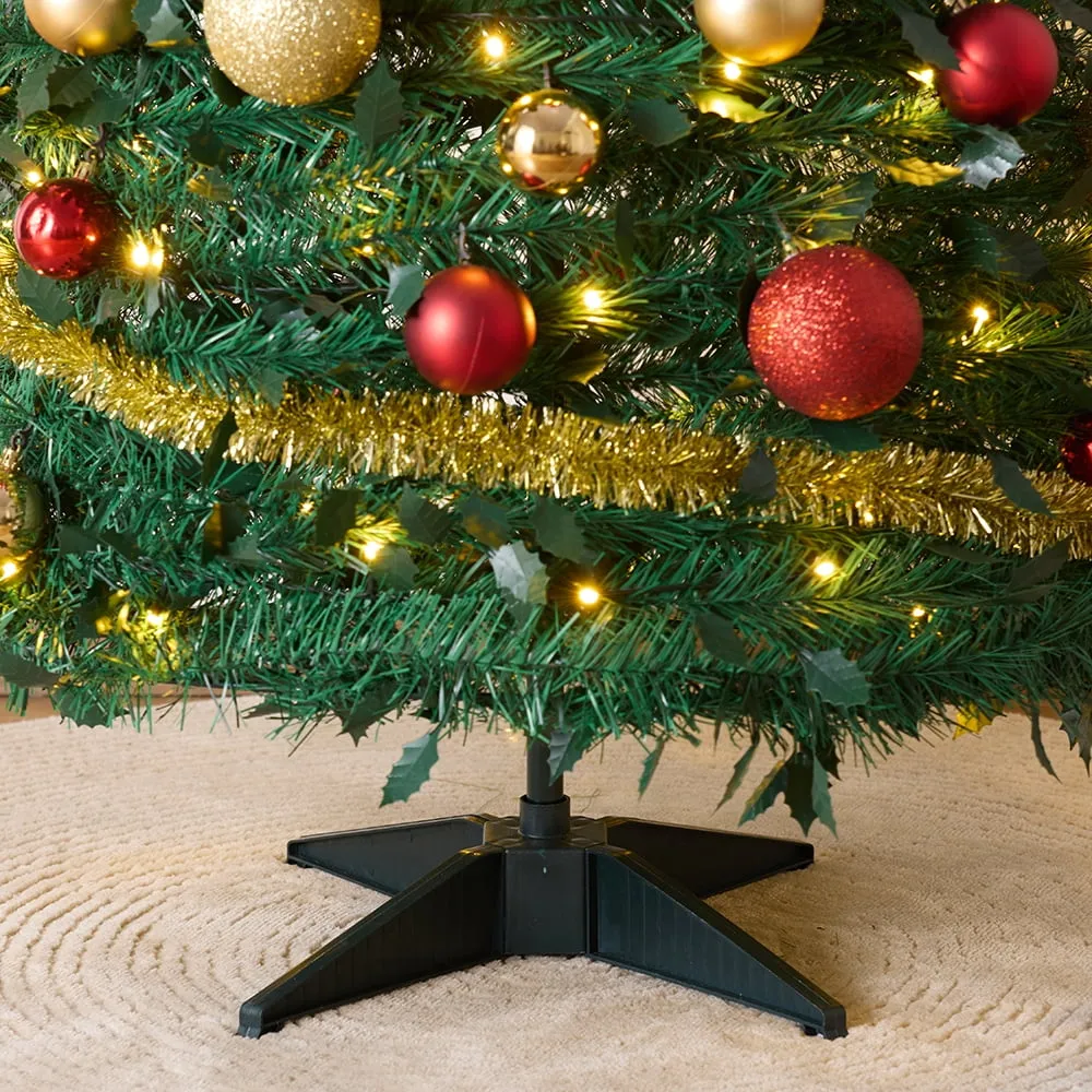 DR.Planzen 6ft Artificial Prelit Christmas Tree - Christmas Tree with