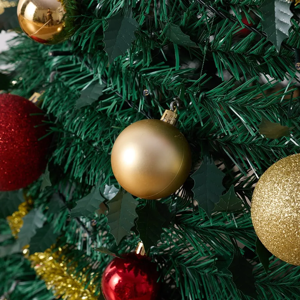DR.Planzen 6ft Artificial Prelit Christmas Tree - Christmas Tree with