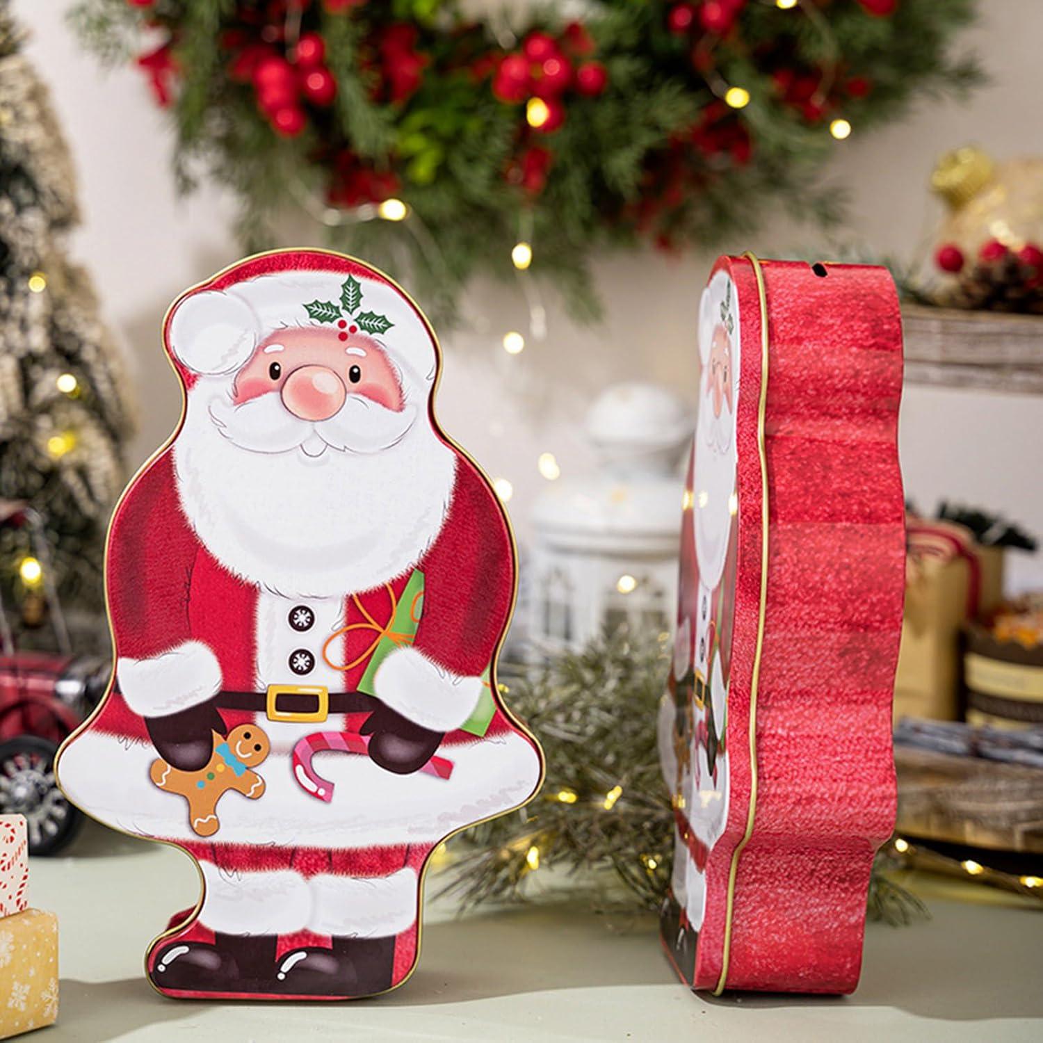Elegant Santa Tin Holiday Candies Box Sturdy Tin Santa Candy Box for  Christmas Parties and Sweet Treat Enthusiasts | Buy Now with Express  International Delivery | GoSupps.com
