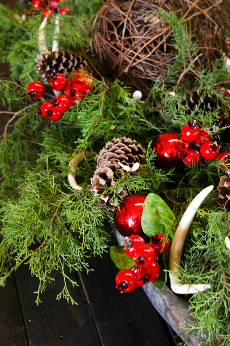 Evergreen & Antler Centerpiece – The Bitter Socialite