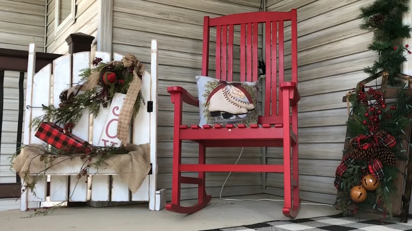 Farmhouse Christmas Front Door Decorating - Country Door Blog