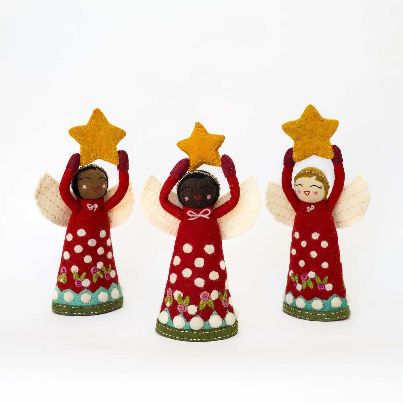 felt angel tree topper - one little world