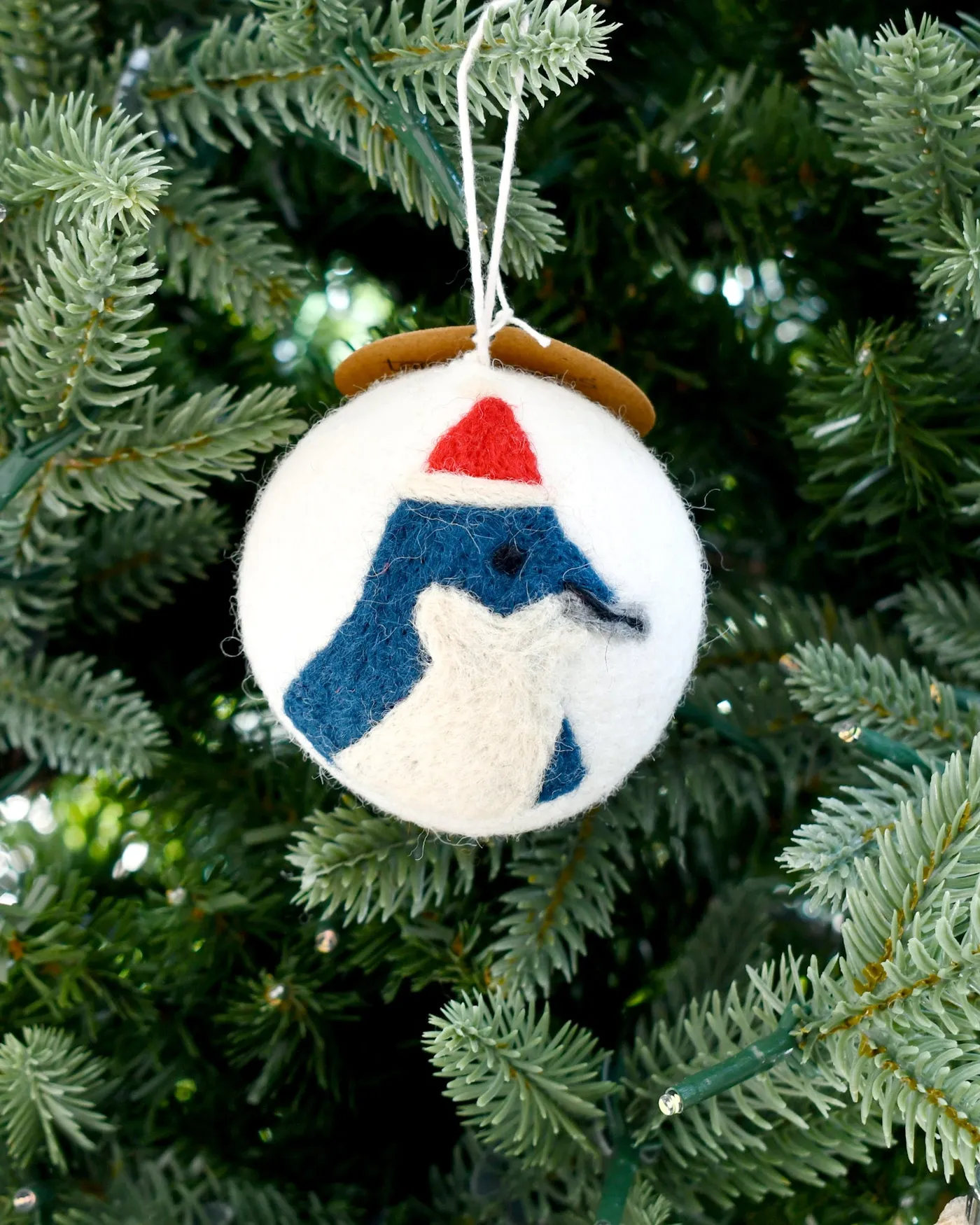 Felt Christmas Bauble Ornament - Penguin