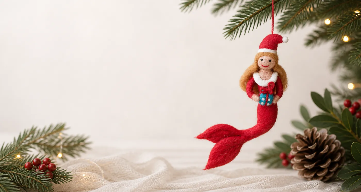 Felt Christmas Decorations Australia | Handmade Wool Ornaments – Heart of  Collins