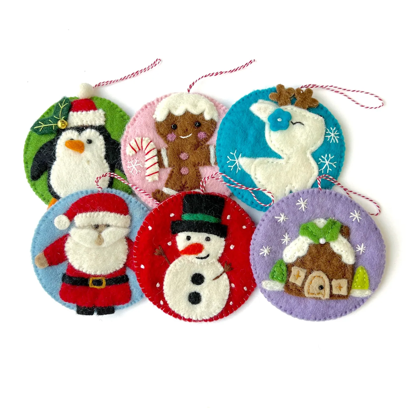 Felt Circle Christmas Ornament Bundle | Holiday Gifts That Give Back |  Ornaments 4 Orphans®