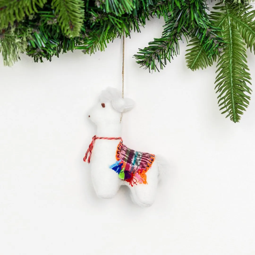 Felt Llama Ornament | Fair Trade Christmas | UPAVIM Crafts