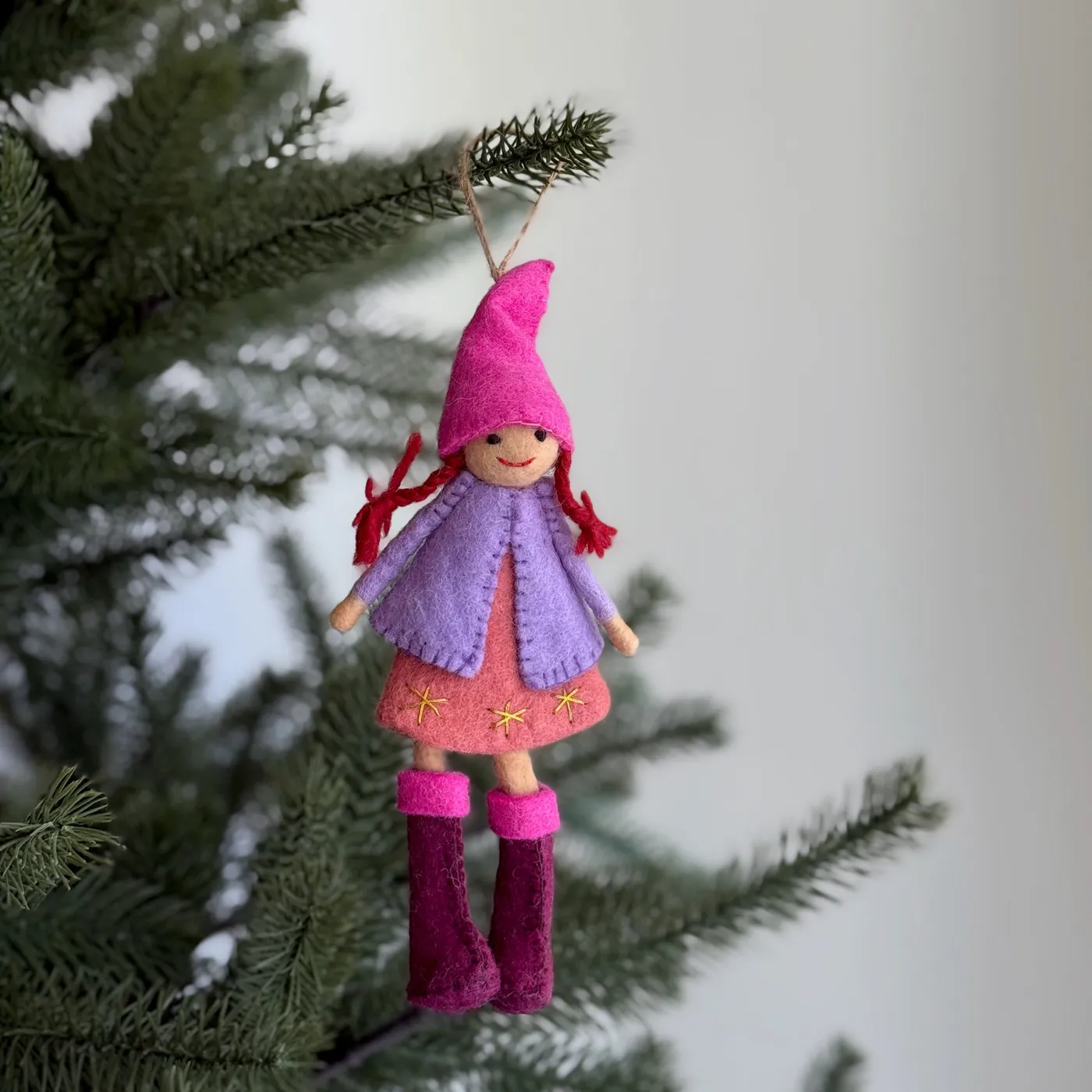 Felt Nordic Girl Ornament – Ganapati Crafts Co.