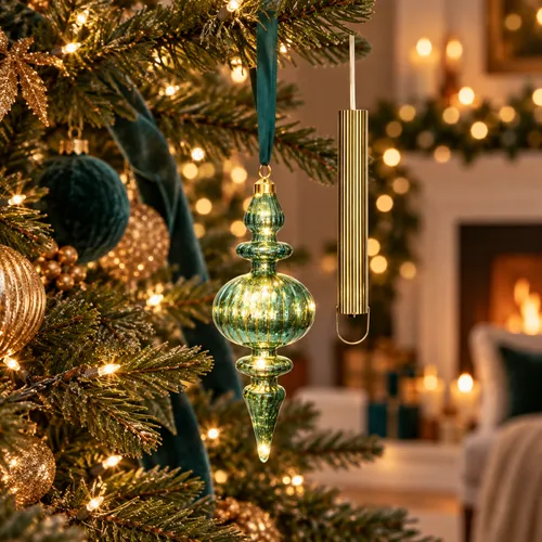 Finial Christmas Ornaments | Teardrop, Spire & Elongated Designs