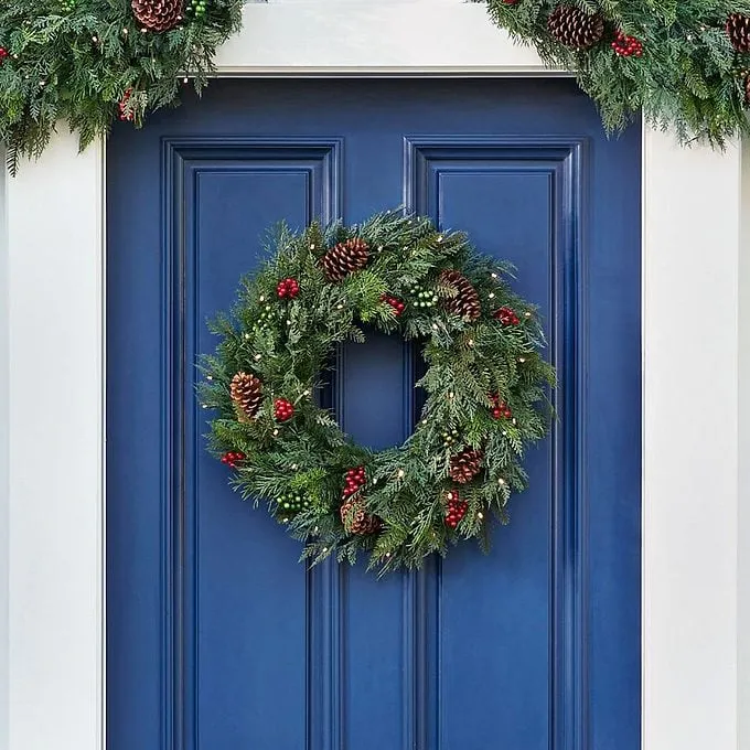 Front Door Balsam Hill Garland Deck Out Your Front Door For Christmas In  Easy Steps Cot