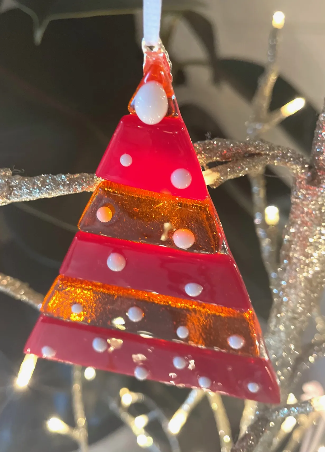 Fused Glass Christmas Decoration - Gallery Lavande