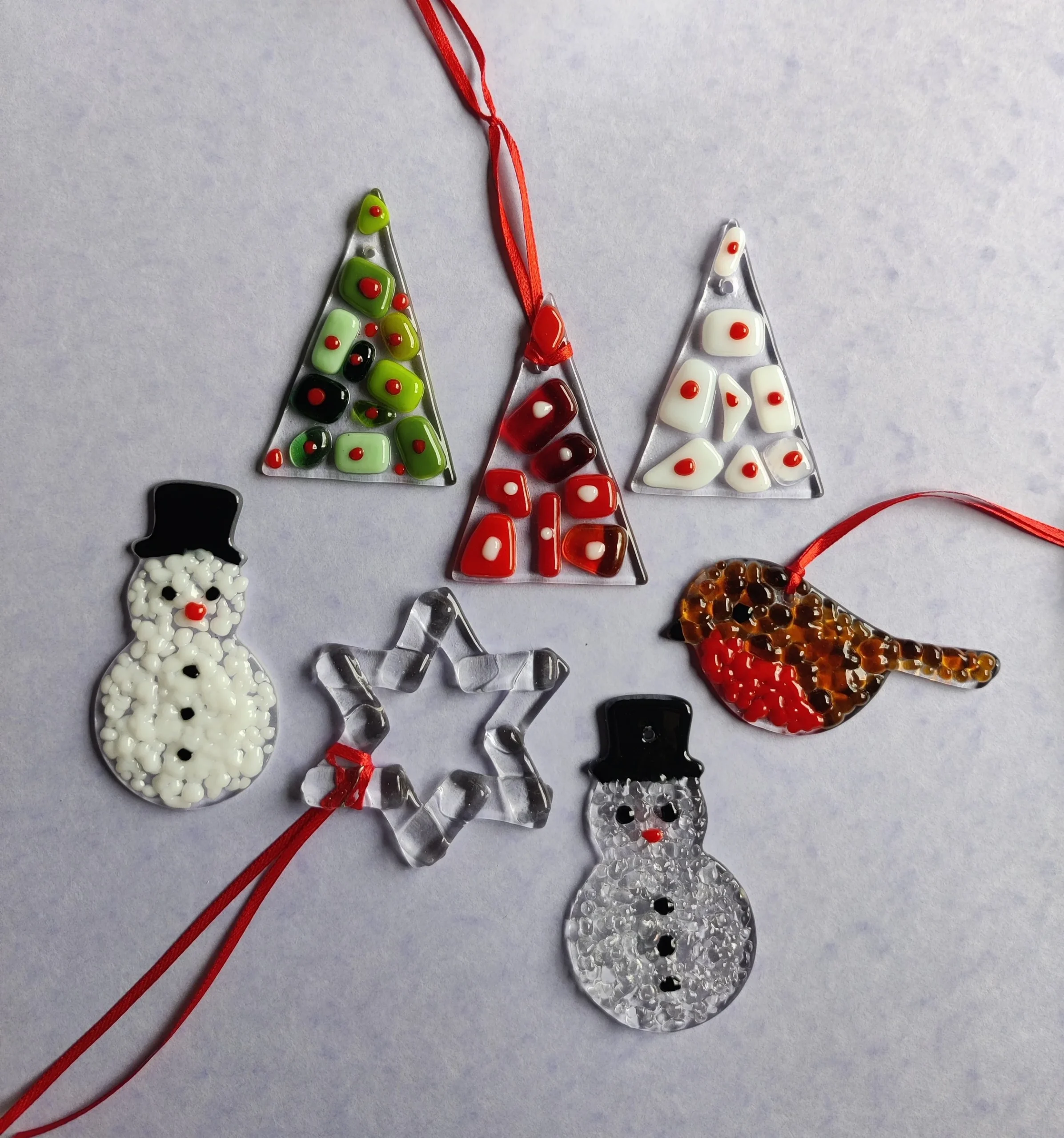 Fused Glass Festive Decorations - Morning class — Hopewell Studios