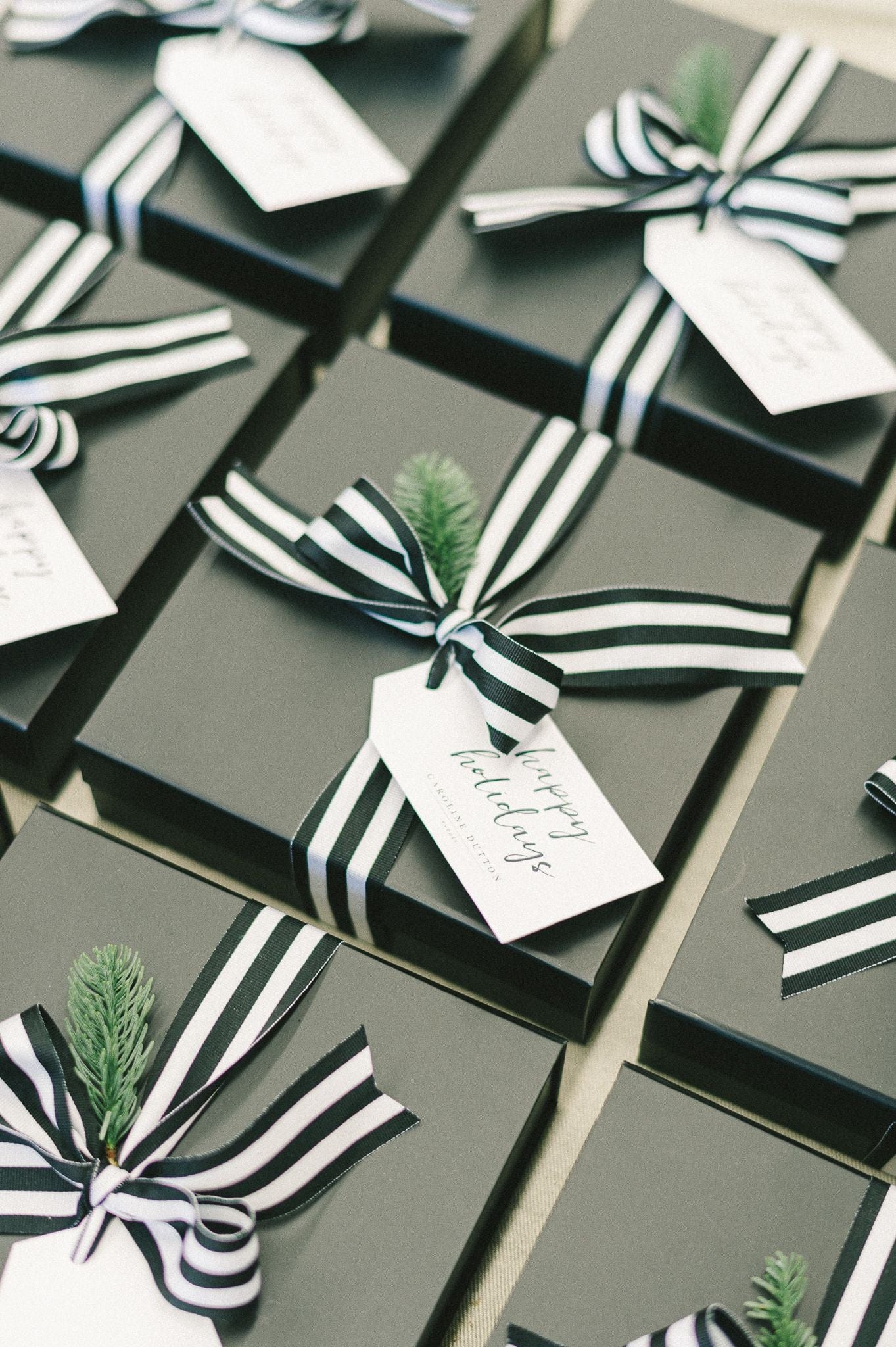 Gallery: Black and White Modern Client Holiday Gift Boxes