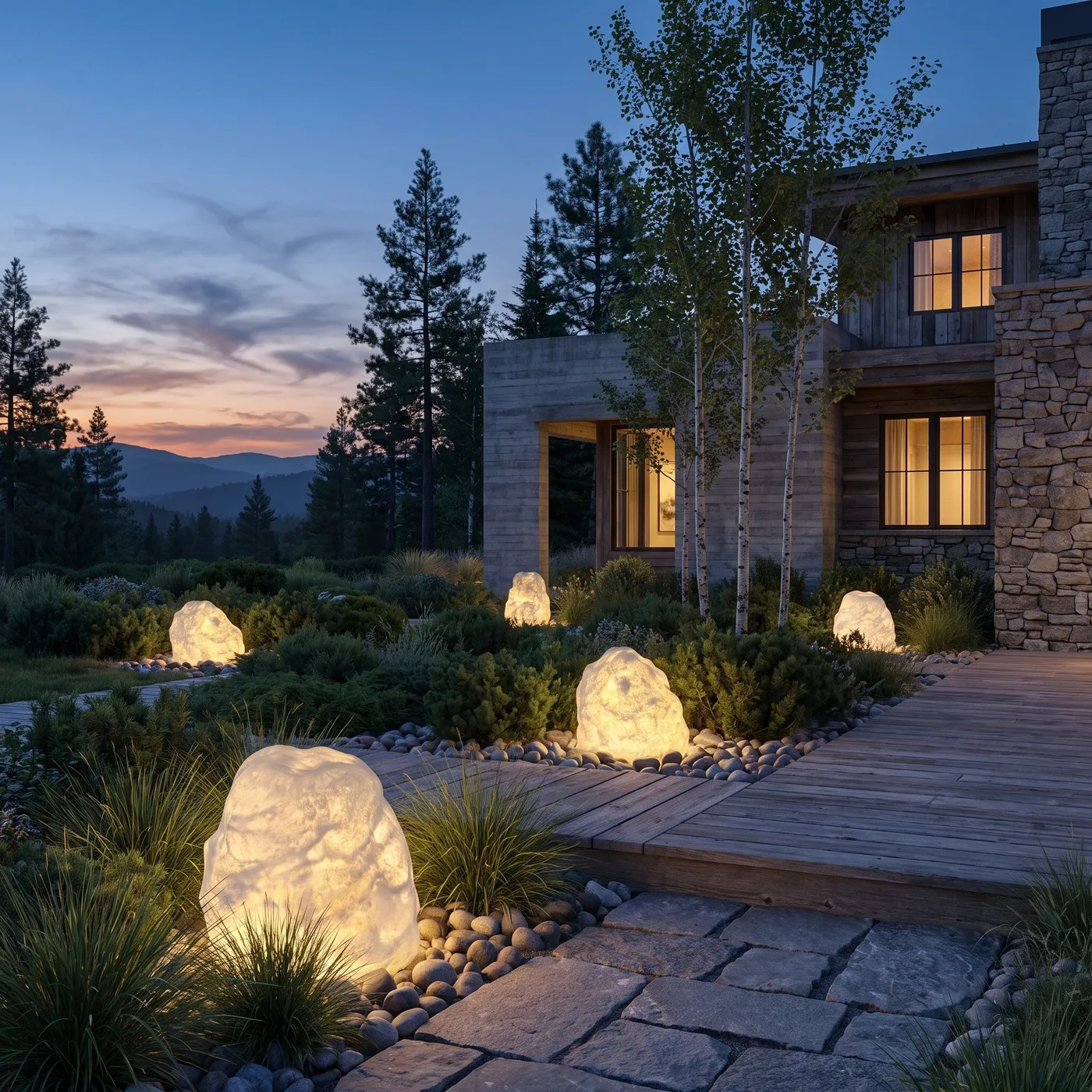 Garden Stone Outdoor Light — Solar | Articture