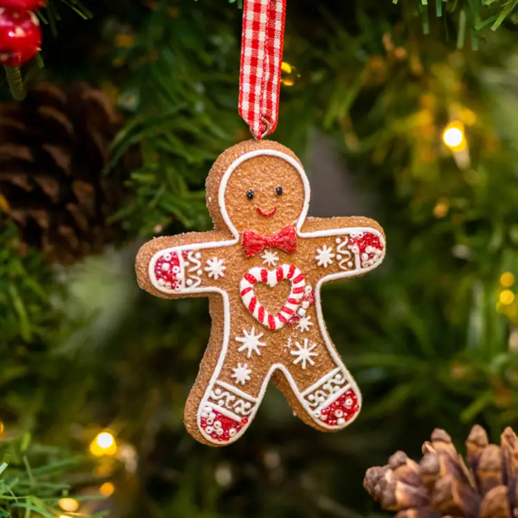 Gisela Graham Assorted Gingerbread Man Resin Tree Decoration | Great  British Brands USA