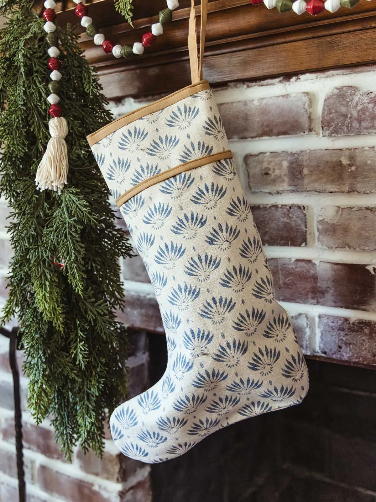 Handmade Christmas Stocking – Forest Print – Mario International LLC