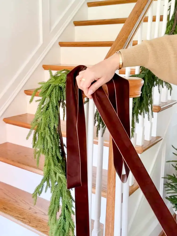 Hang Garland on a Staircase With These Simple Steps - Stefana Silber