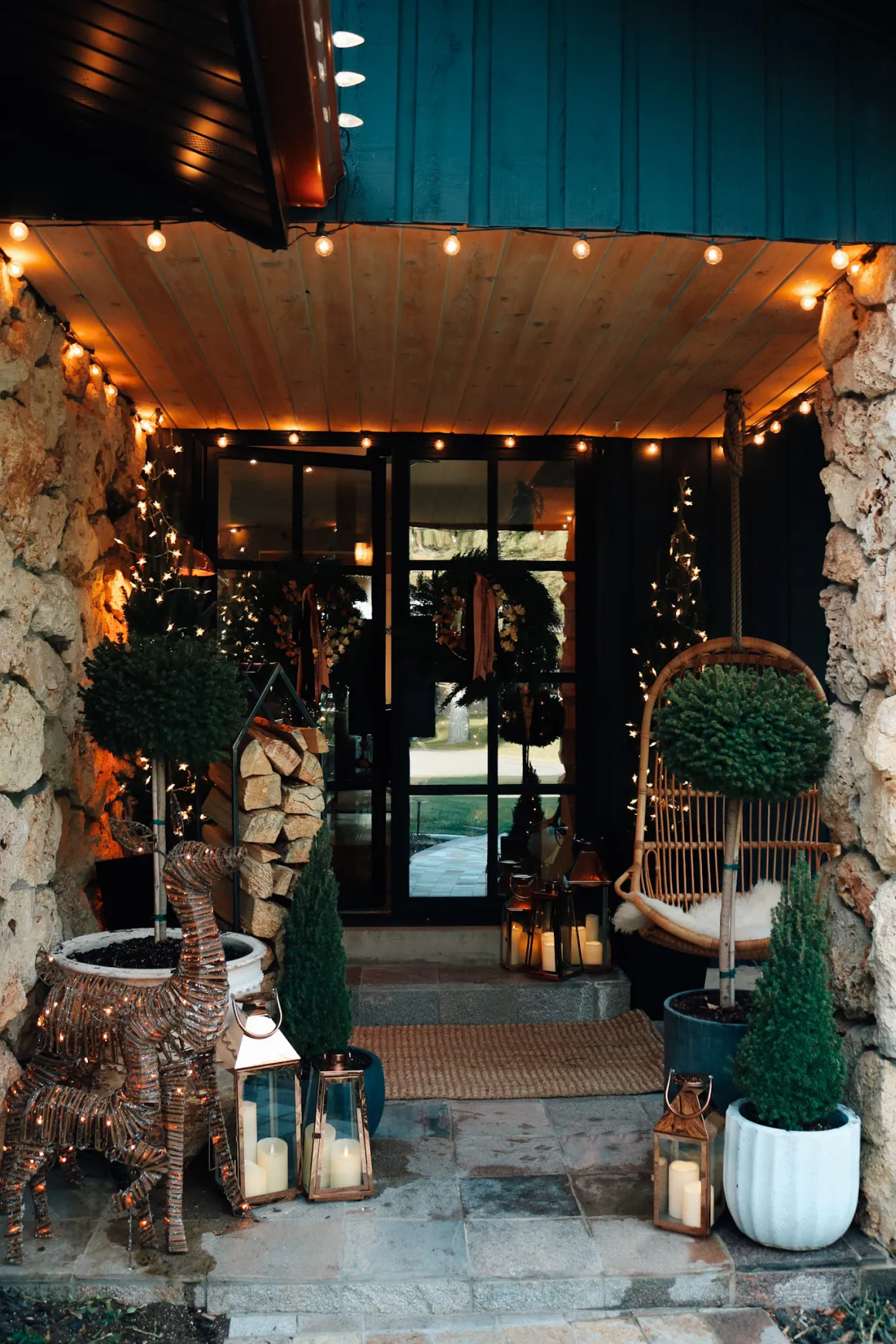 Holiday and Winter Front Porch 2022 - Nesting With Grace