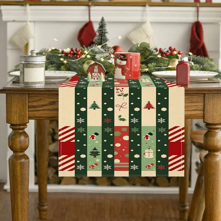 Holiday Decor Pottery Barn Christmas Table Runner Gingerbread House Table  Decor Gingerbread House Table Runner, Christmas