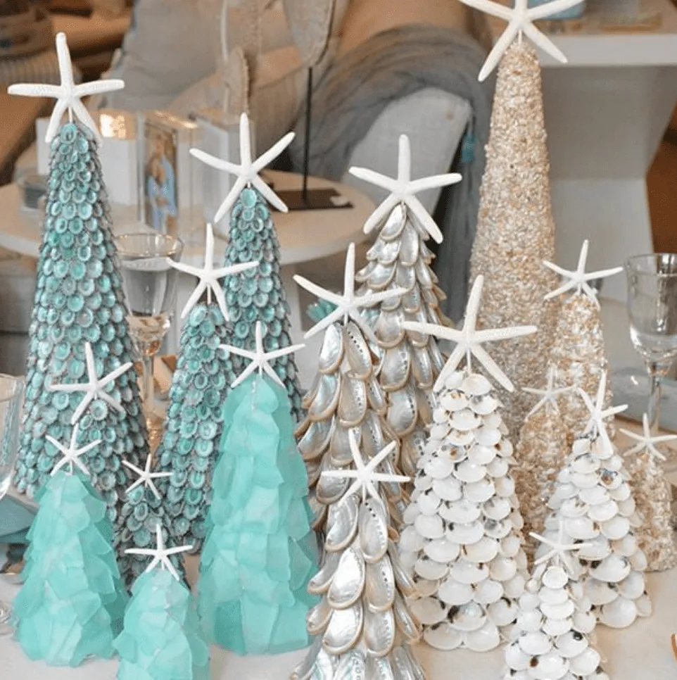 Holiday Shell Trees – Anderson's Nantucket