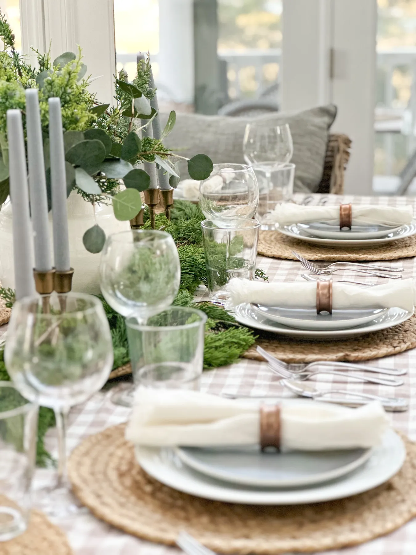 Holiday Table in Neutral and Blue - CASS Design Co.