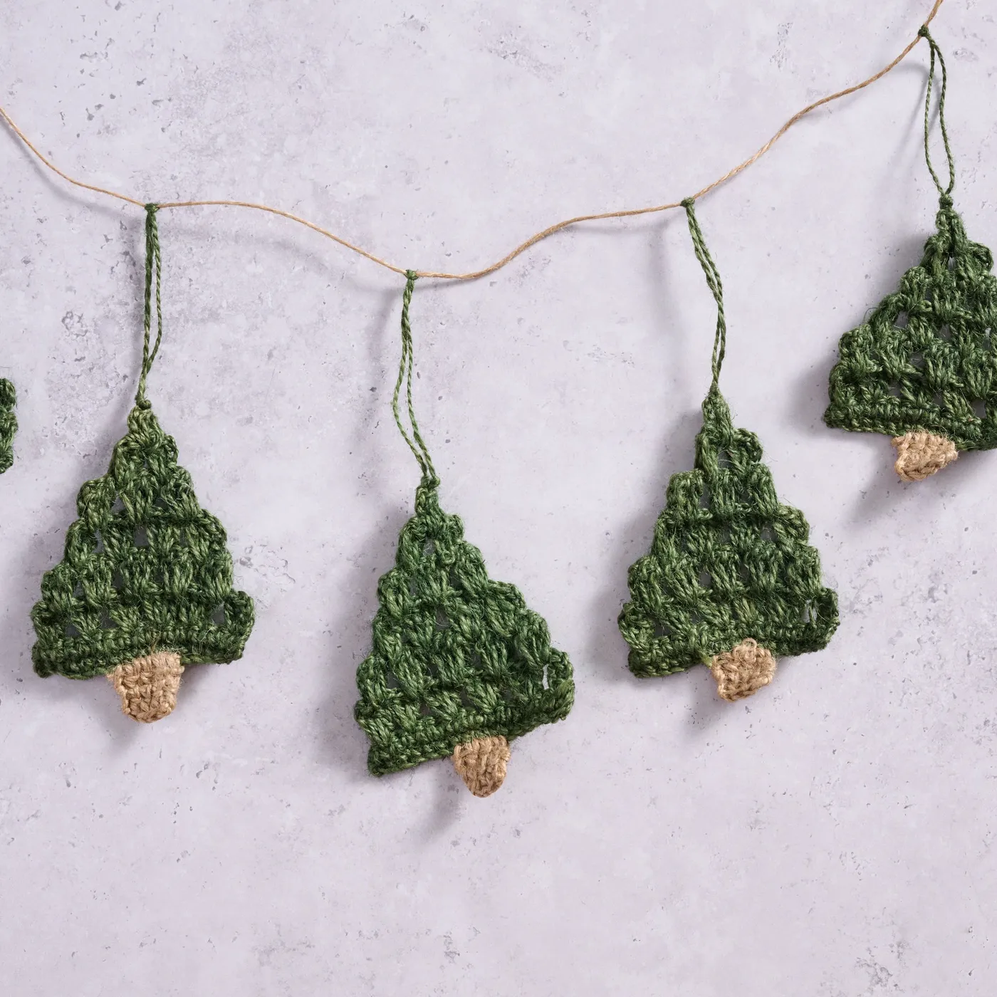 Holly Jolly Trees Crochet Garland – Ten Thousand Villages
