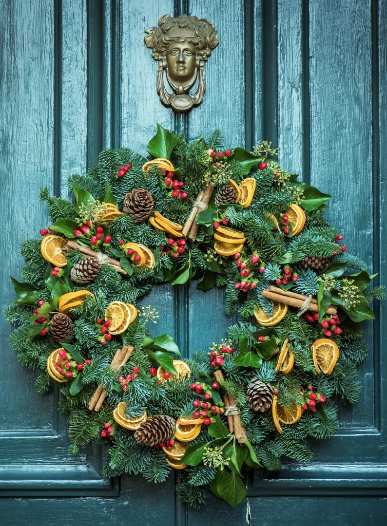 How to Deck the Front Door for the Holidays: A Dazzling Christmas Wreath