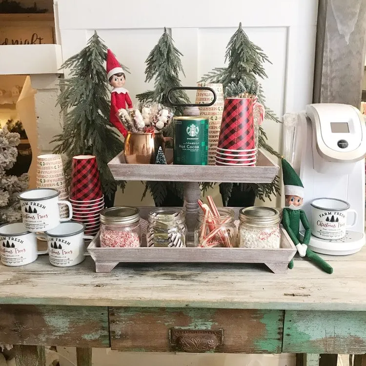 How to Style a Hot Cocoa Bar for the Holidays Story - A Blissful Nest