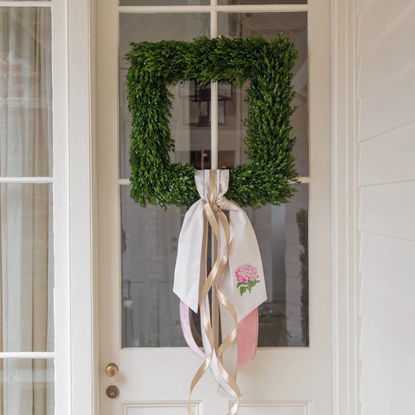 Hydrangea Wreath Sash in Pink – Fairley Fancy