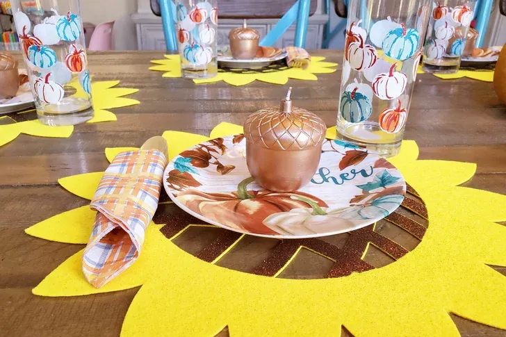 I Created a Thanksgiving Tablescape From Dollar Tree for Under $25 - Here's  How