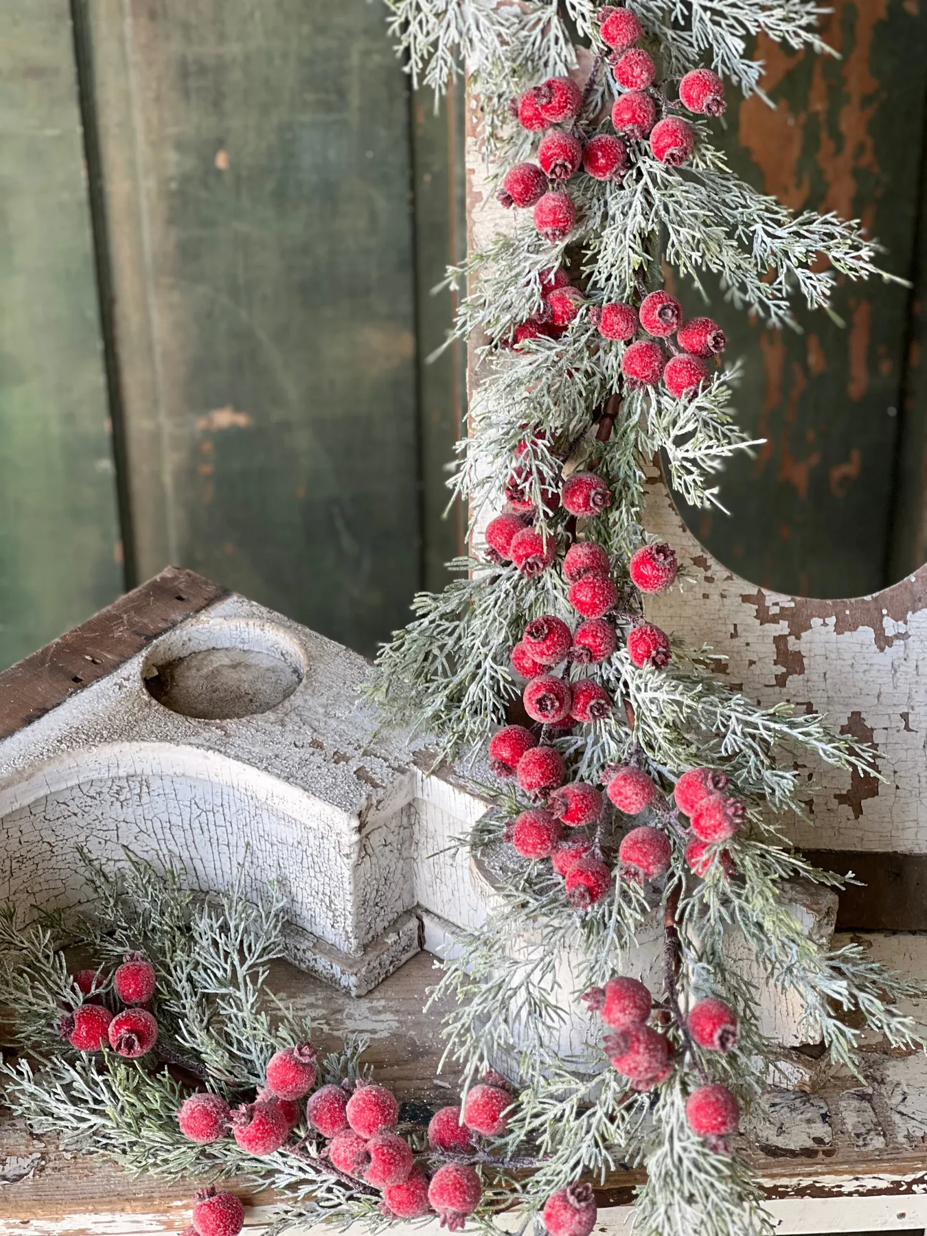 Icy Yule Berry Fir Garland | 6' - Lancaster Home & Holiday