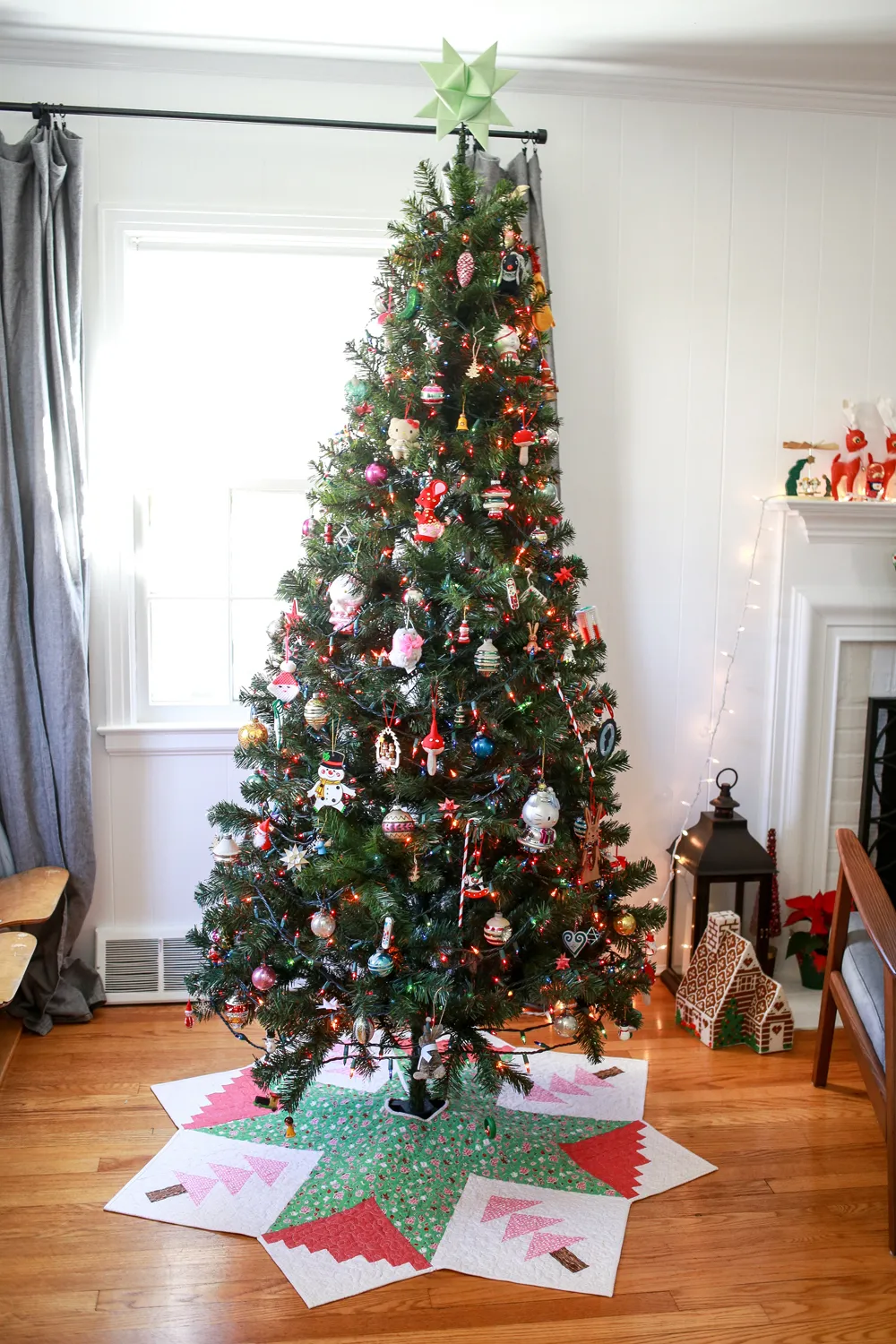 In Color Order: Quilted Christmas Tree Skirt