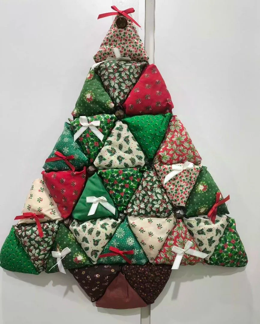 Japan Vintage Quilted Stuffed Patchwork Christmas Tree Wall Hanging Decor  55 x 48cm, Furniture & Home Living, Home Decor, Wall Decor on Carousell