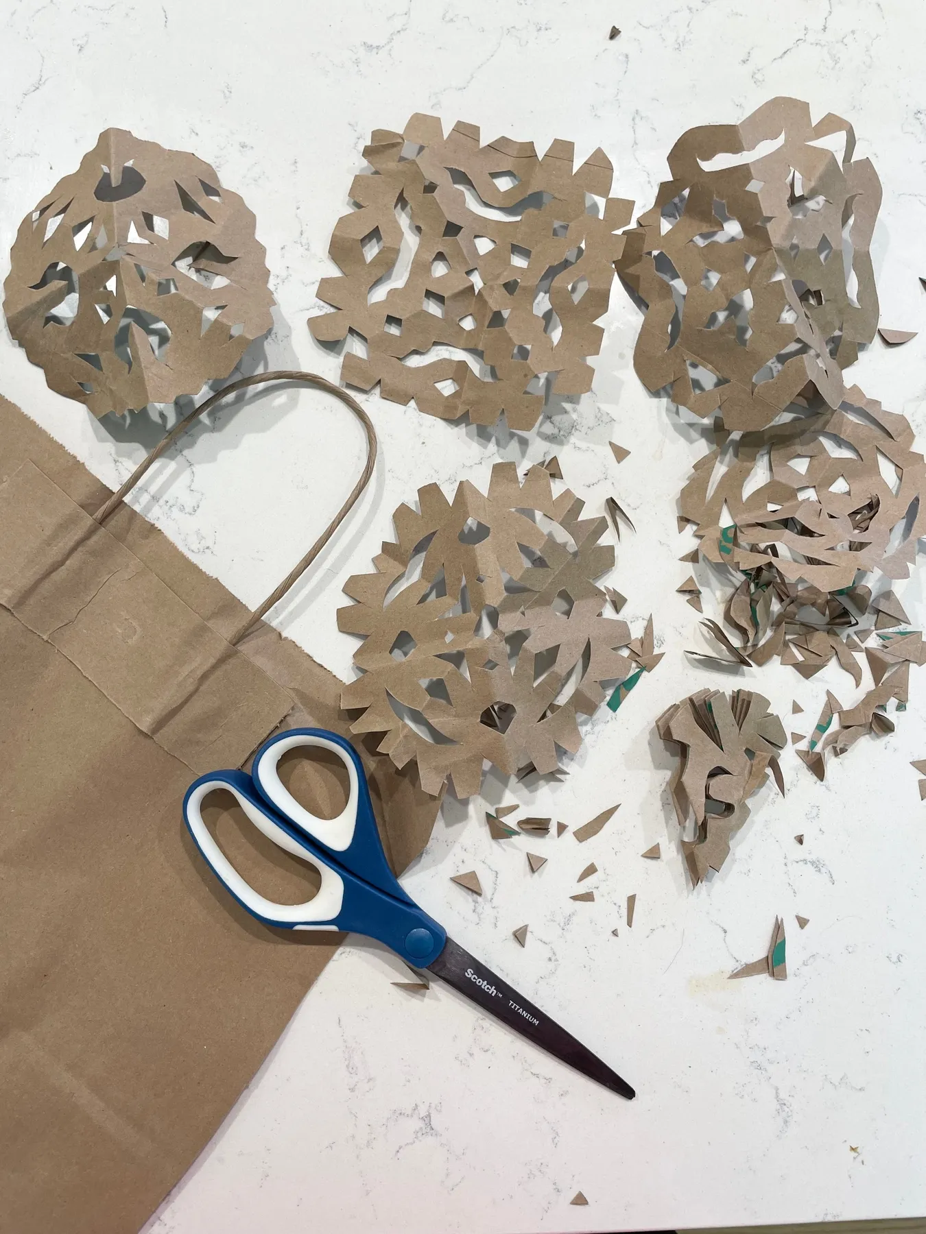 King of Christmas Tree Paper Bag Snowflake Ornaments - Homegrown Friends