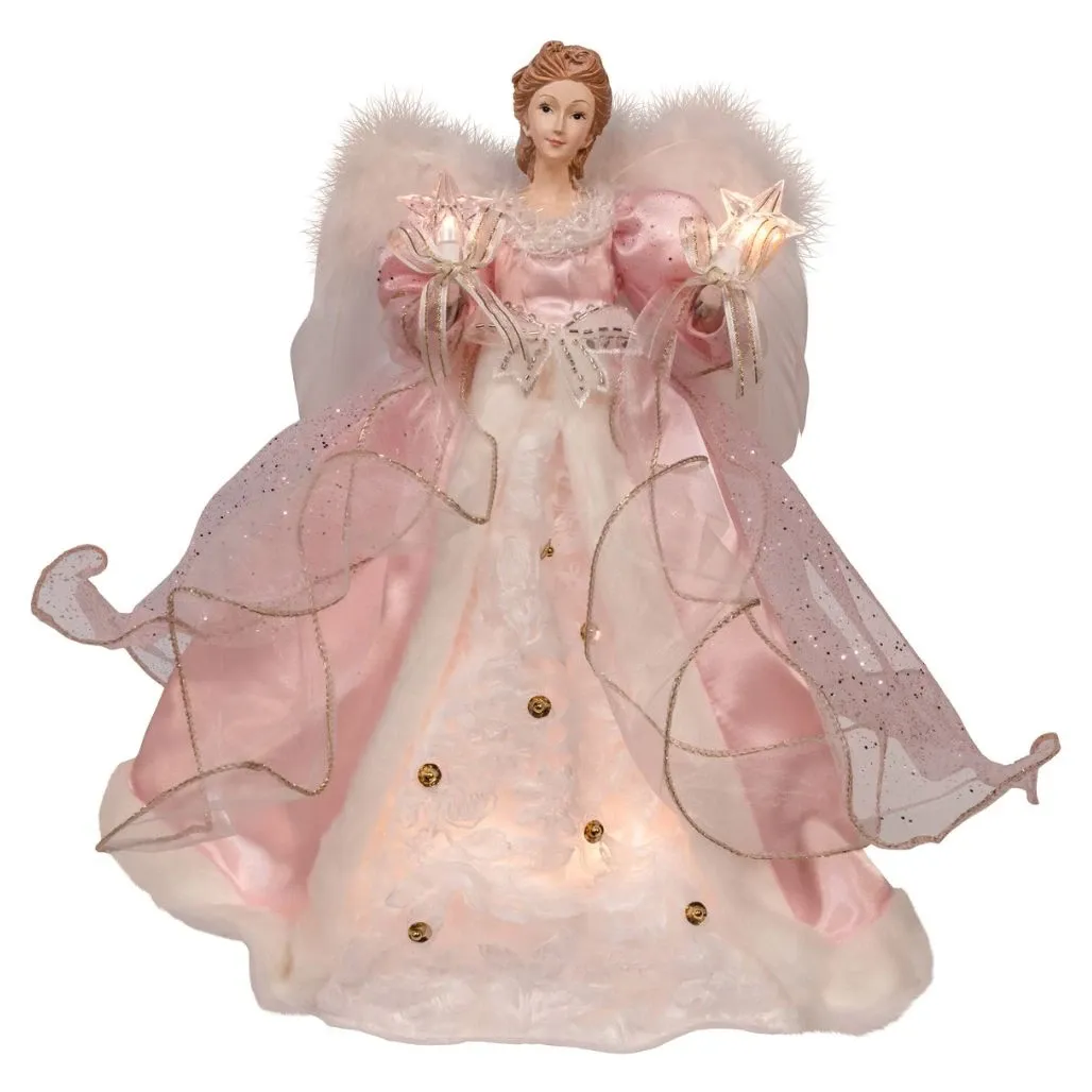 Kurt Adler Blush Elegance Angel Treetop