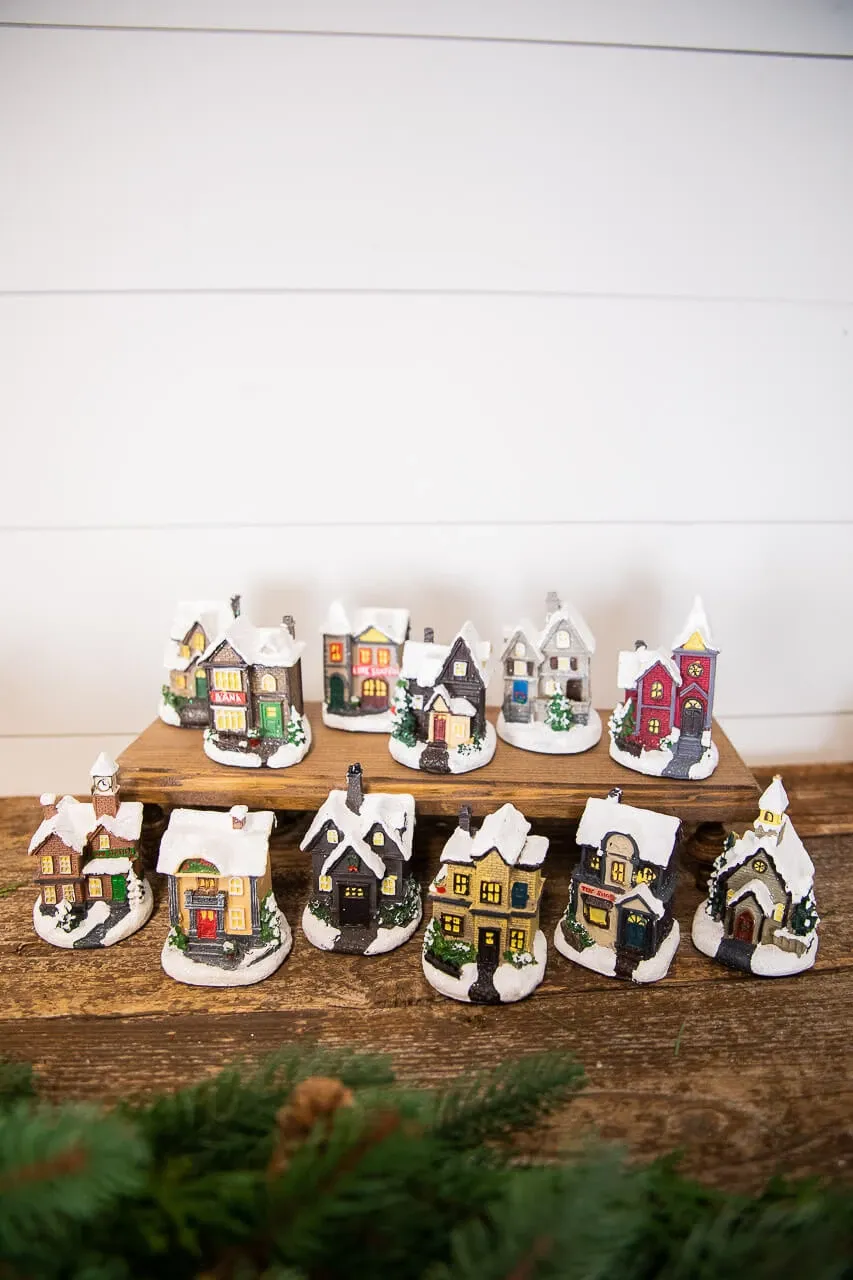 Lighted Holiday House W/ Battery Powered LEDs - Christmas Accents | Decorator's Warehouse