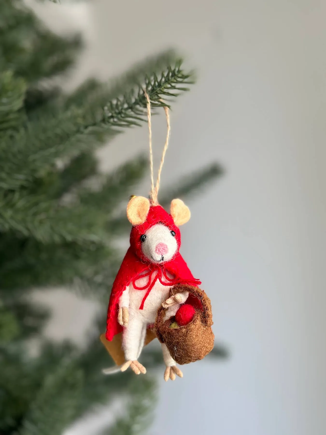 Little Red Mouse-Felt Ornament – Brooklyn Boutique