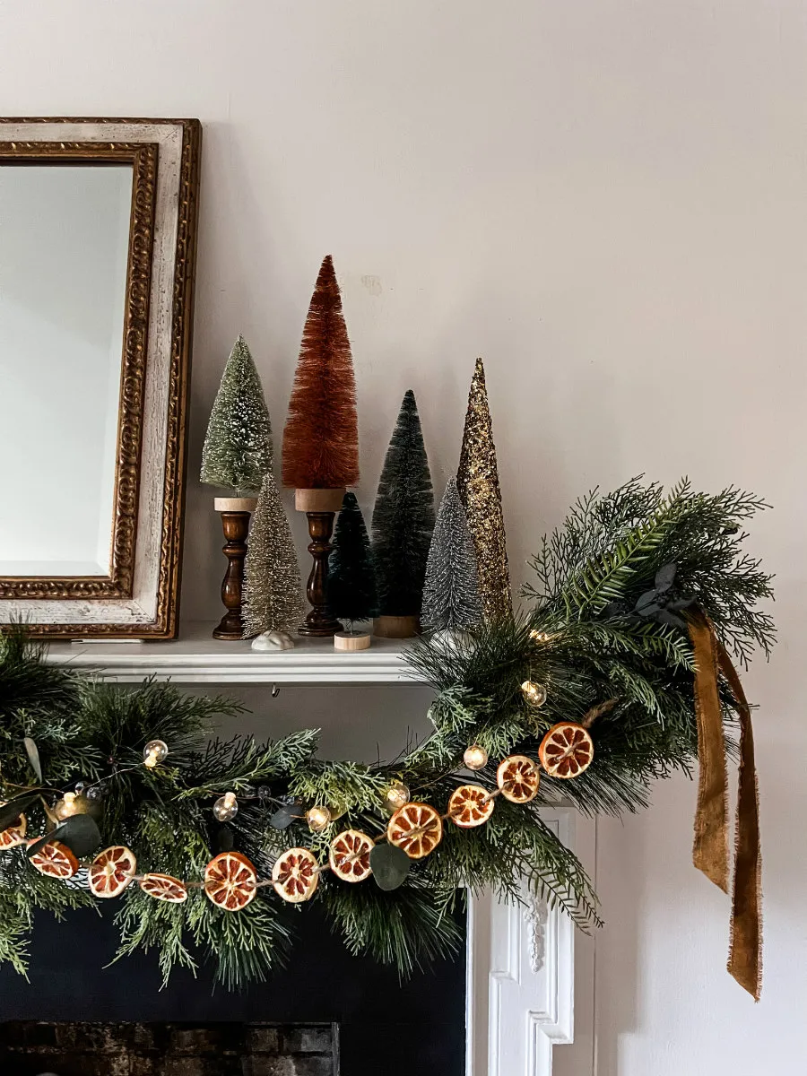 Lush and Rust Christmas Mantel - Nest of Posies