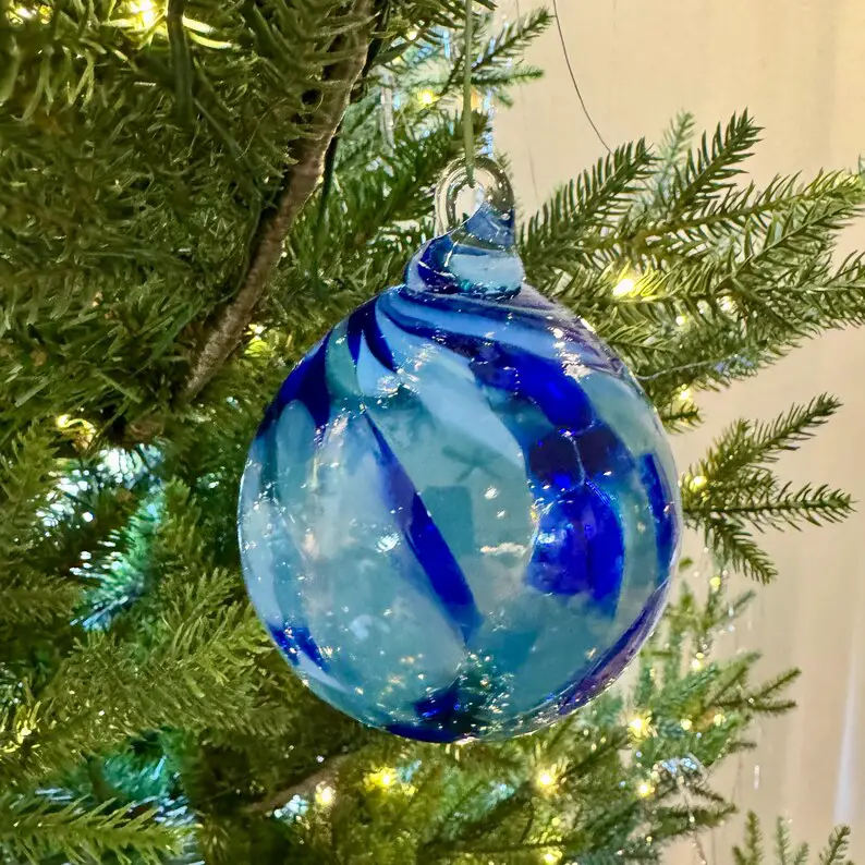 Malibu Handmade Glass Ornament - The Shops at the Denver Art Museum
