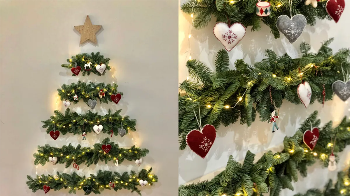 Man's genius hack creates 'minimalist' Christmas tree ideal for his flat | Wales Online