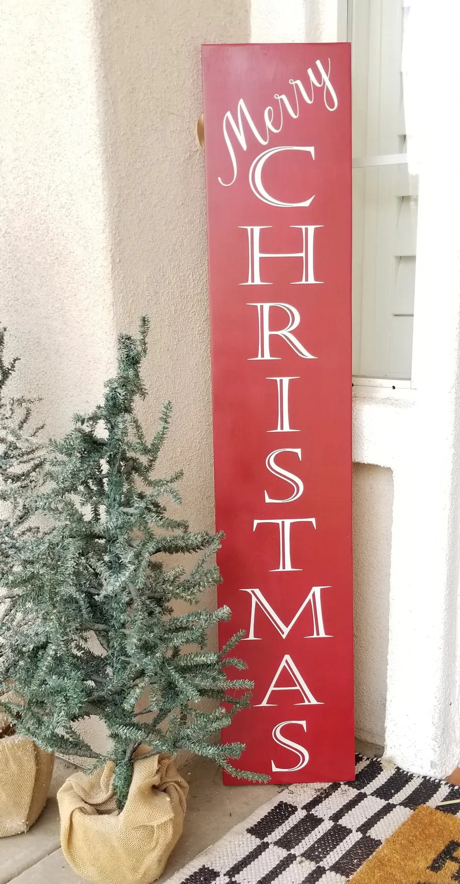 Merry Christmas Porch Sign 9' x 48'