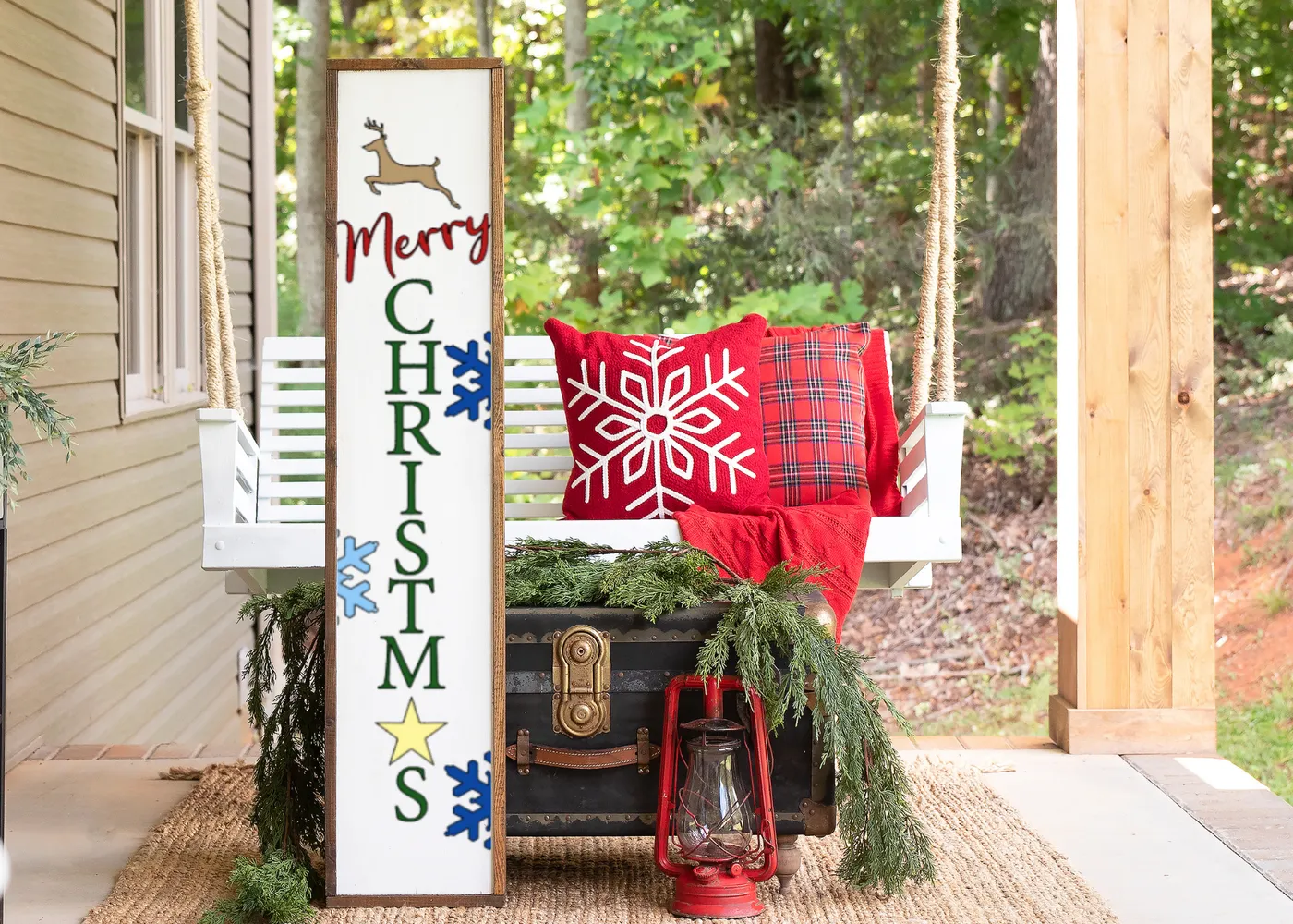 Merry Christmas Porch Sign – Freya Made Decor